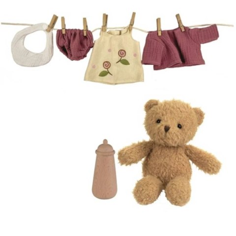 Pluszowy miś z zestawem ubranek w walizce - Egmont Toys 18m+
