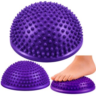 Półkula Sensoryczna Do Masażu Ćwiczeń Równowagi Fioletowa 16 cm