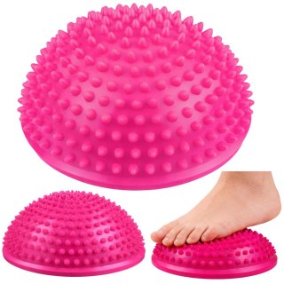 Półkula Sensoryczna Do Masażu Ćwiczeń Równowagi Różowa 16 cm