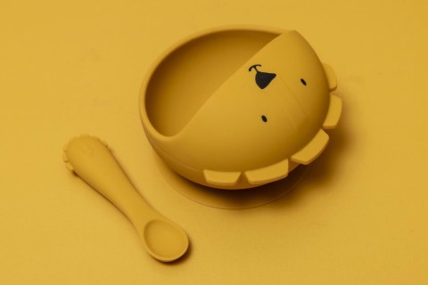 Zestaw do karmienia Miseczka z przyssawką i łyżeczką Lew 4m+ Trixie Baby