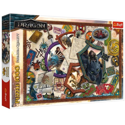 Puzzle - 1000 - Jak wytresować Smoka - Bohaterowie - Trefl 10959