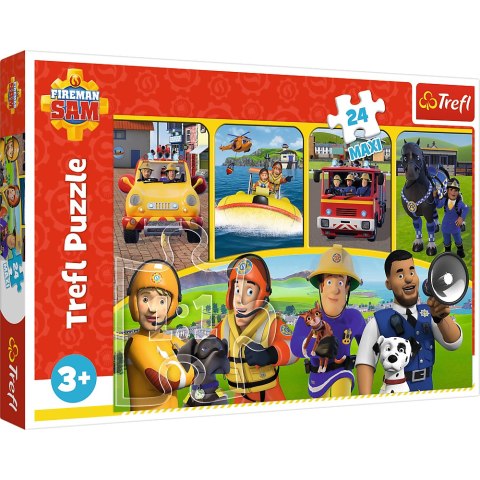 Puzzle - 24 Maxi - Strażak Sam i przyjaciele - Trefl 14356