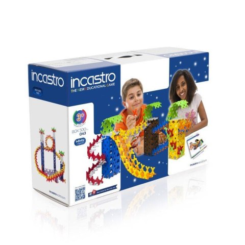 Klocki konstrukcyjne Incastro Box 500 elementów w dużym pudełku 4+