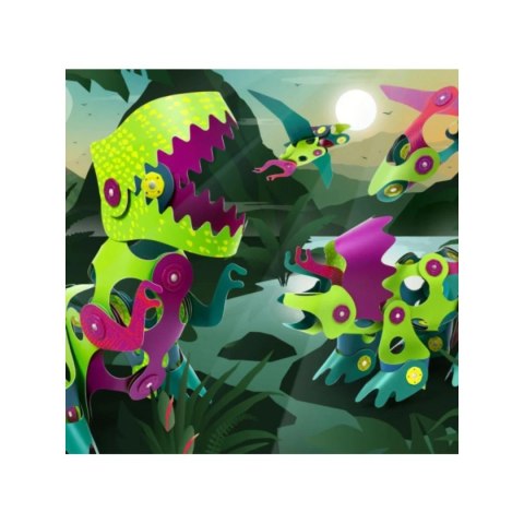 Clixo Dino Adventure Pack 36 el. - elastyczne dinozaury 4+