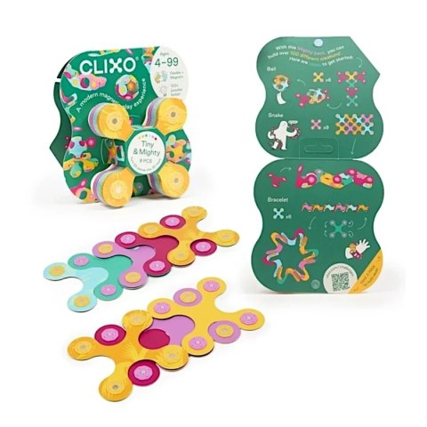 Giętkie klocki magnetyczne Clixo Jungle dżungla 9 el. - od 4 lat