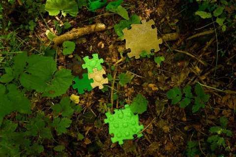 Maty sensoryczne Barwy Natury 15 elementów - Muffik ścieżka 12 msc+