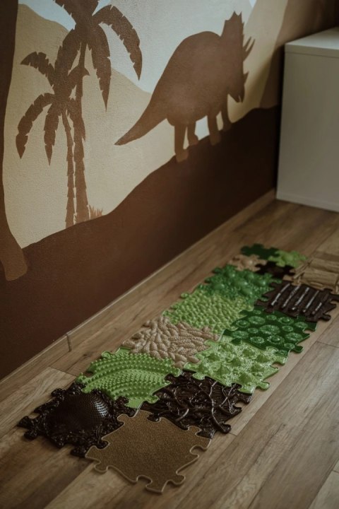 Maty sensoryczne Barwy Natury 15 elementów - Muffik ścieżka 12 msc+