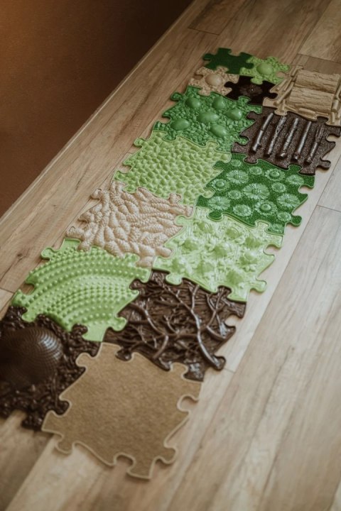 Maty sensoryczne Barwy Natury 15 elementów - Muffik ścieżka 12 msc+