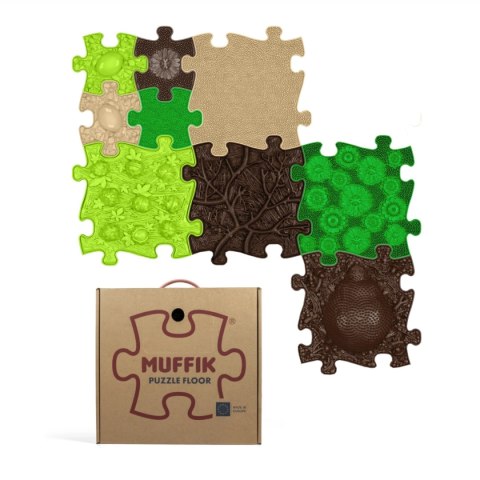 Muffik Barwy Natury - zestaw 9 mat sensorycznych 12 msc+