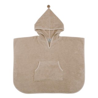 Ponczo kąpielowe, okrycie z kapturem Oak Beige