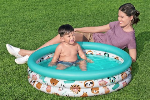Dmuchany Basen Ogrodowy Dla Dzieci Zwierzątka 102 cm Bestway 51008