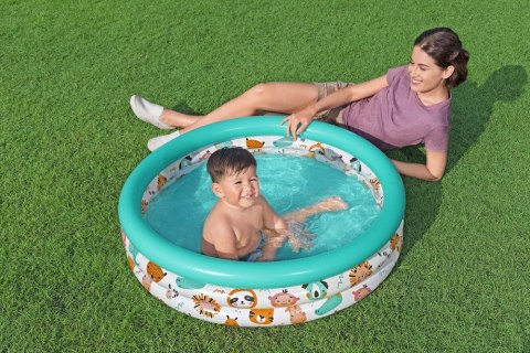 Dmuchany Basen Ogrodowy Dla Dzieci Zwierzątka 102 cm Bestway 51008