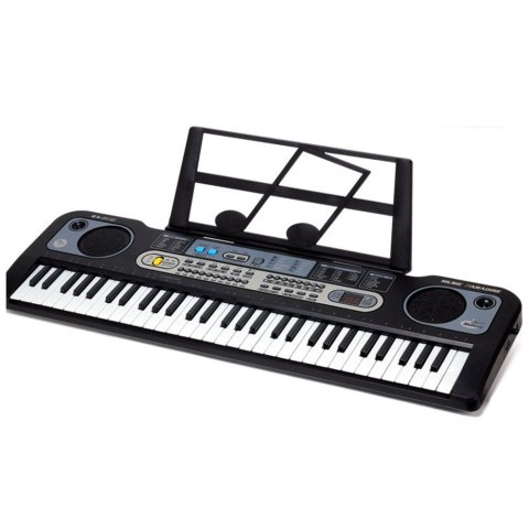 Keyboard Elektryczny Mikrofon Stojak Na Nuty Nagrywanie Odtwarzanie