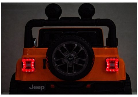 Pojazd Na Akumulator Jeep Rubicon 4x4 DK-JWR556 4x200W 24V Pomarańczowy