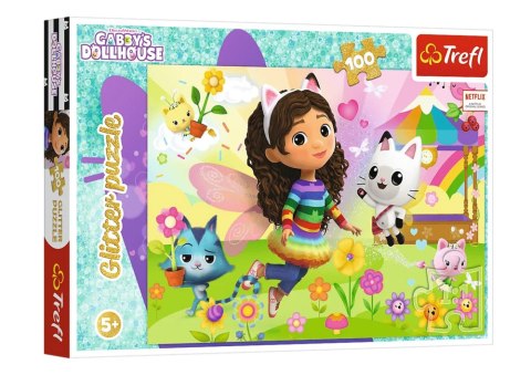 Puzzle - 100 - Brokatowa Gabi - Koci Domek Gabi - Trefl 14832