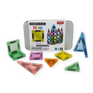 Klocki magnetyczne Mini 30 el. w puszce - Magnetic Mini Tiles 3+