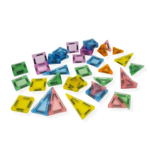Klocki magnetyczne dla dzieci mini 42 el. - Magnetic Mini Tiles 3+
