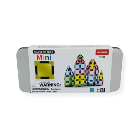 Klocki magnetyczne dla dzieci mini 42 el. - Magnetic Mini Tiles 3+