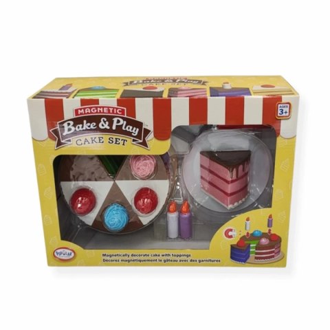 Magnetyczny tort do zabawy 6 kawałków - Popular Playthings 3+