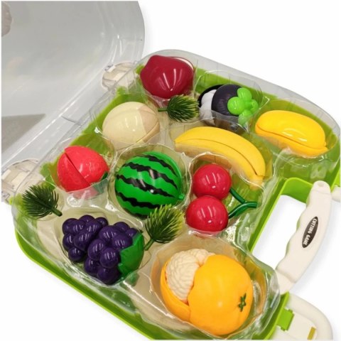 Warzywa i owoce do krojenia 18 el. w walizce - Jinkee 3+