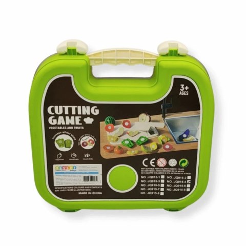 Warzywa i owoce do krojenia 18 el. w walizce - Jinkee 3+