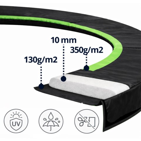 Osłona Sprężyn Do Trampoliny LEAN SPRING PAD Czarna 480-487 CM 16FT