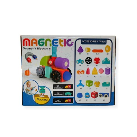 Klocki magnetyczne piankowe EVA 35 el. - MagTic 3+