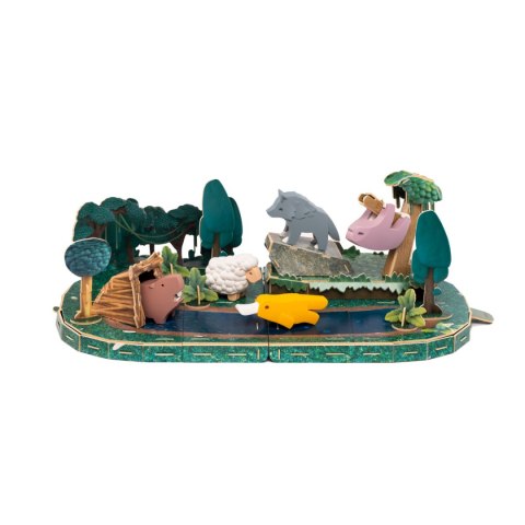 Magnetyczne figurki 3D zwierząt leśnych - Half Toys 3+