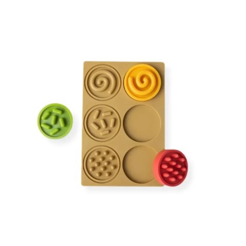 Sensoryczna tęcza - zestaw puzzli sensorycznych - dotyk, kształt - 45 el. 1+