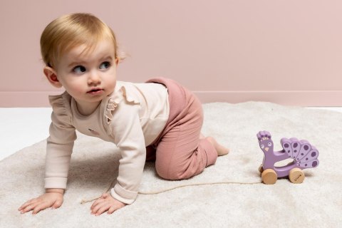 Drewniana zabawka do ciągnięcia - Paw Trixie Baby