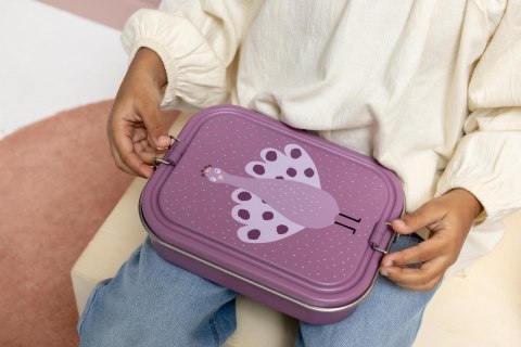 Duży stalowy lunch box - Paw Trixie Baby
