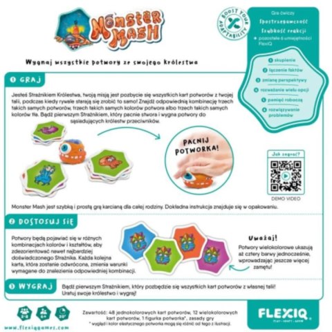 Gra karciana Monster Mash dla dzieci rodzinna - FLEXIQ 6+