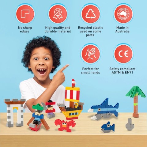 Klocki Little Architect Pirates Box 335 el.