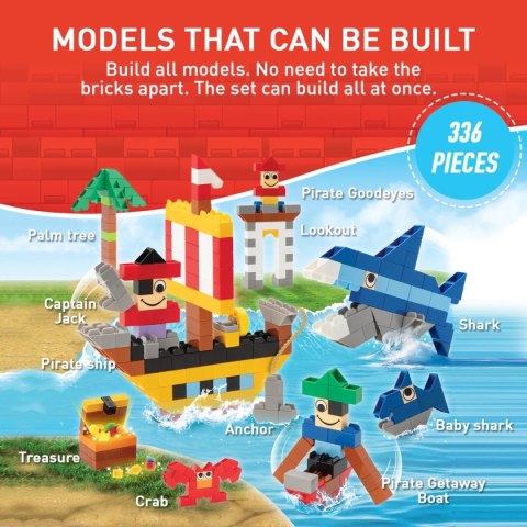 Klocki Little Architect Pirates Box 335 el.
