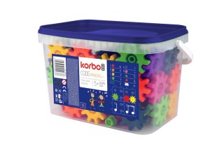 Klocki konstrukcyjne Korbo EDU Code Music 128 el.