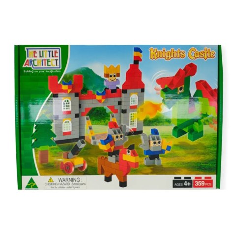 Klocki konstrukcyjne zamek rycerski 359 el. - Little Architect 4+