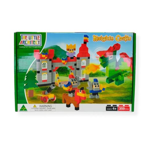 Klocki konstrukcyjne zamek rycerski 359 el. - Little Architect 4+