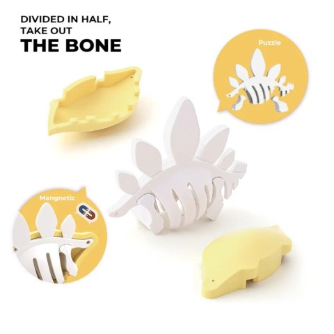 Magnetyczne figurki dinozaurów 3D rodzina - Half Toys 3+