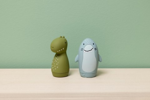 Zabawki do kąpieli tryskające wodą - Dino i Rekin Trixie Baby