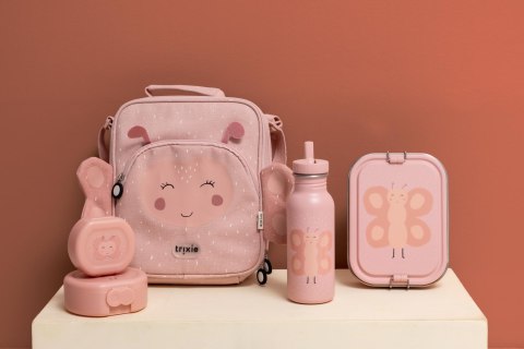 Duży stalowy lunch box - Motyl Trixie Baby