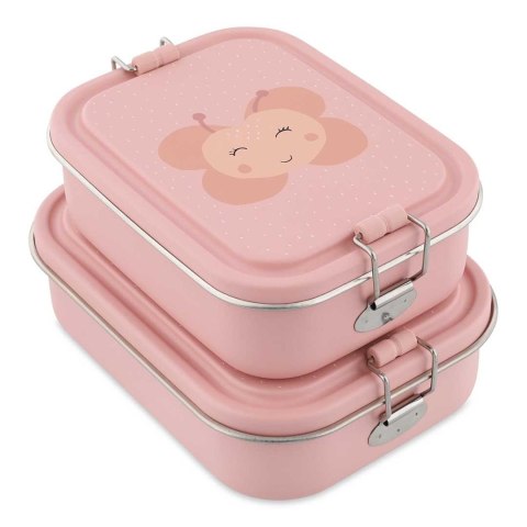 Duży stalowy lunch box - Motyl Trixie Baby
