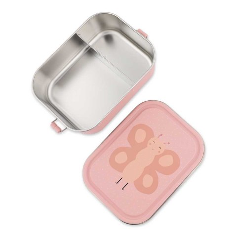 Duży stalowy lunch box - Motyl Trixie Baby