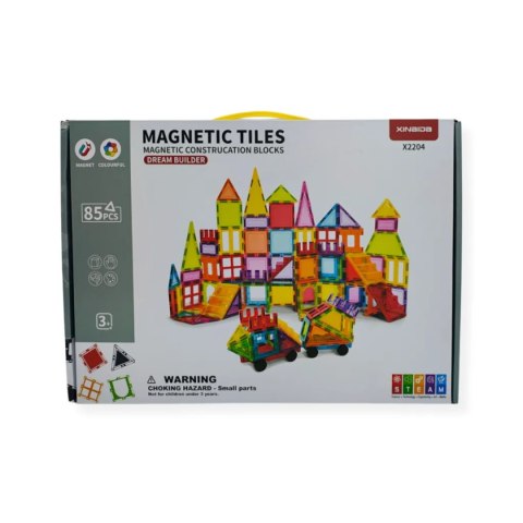 Klocki magnetyczne XL 85 elementów -3+