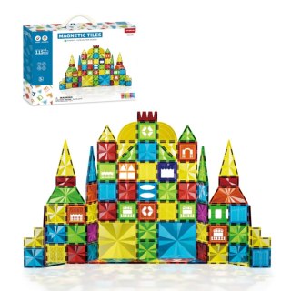 Klocki magnetyczne Magnetic Tiles 115 elementów - 3+