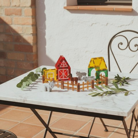 Klocki magnetyczne Magnetic Tiles Farma 46 el. - 3+