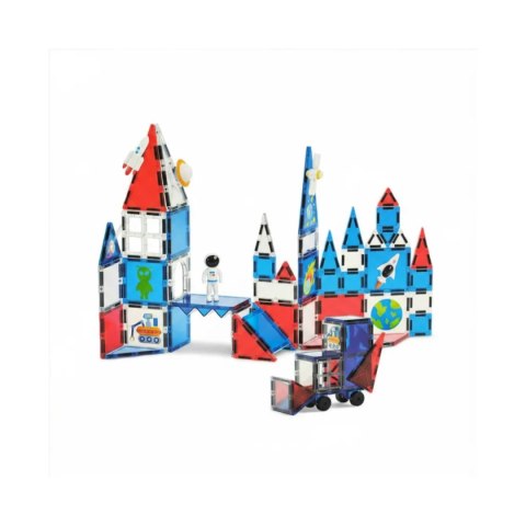 Klocki magnetyczne kosmiczne zestaw 60 elementów - 3+