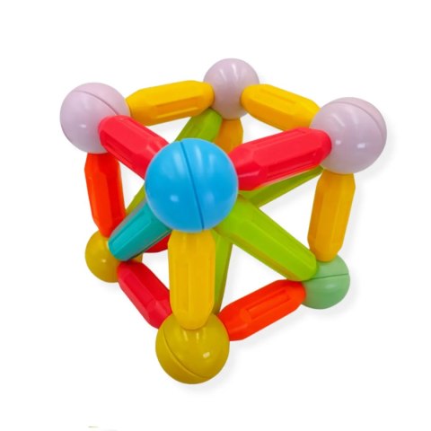 Klocki magnetyczne pałeczki i kulki 168 el. - CreatiViti 3+