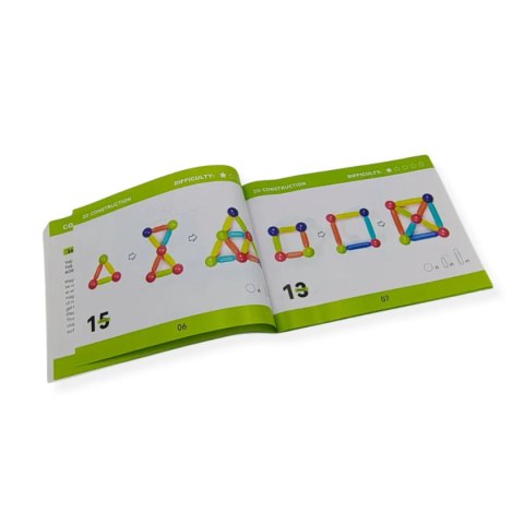 Klocki magnetyczne pałeczki i kulki 168 el. - CreatiViti 3+