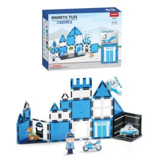 Klocki magnetyczne policja komisariat 28 el. - Magnetic Tiles 3+