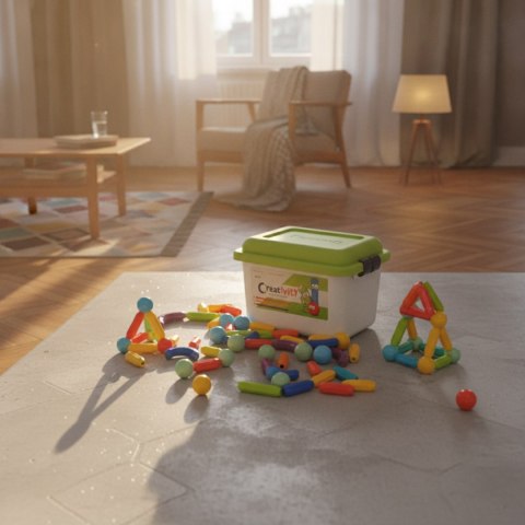 Magnetyczne pałeczki i kulki 88 el. - CreatiViti 3+
